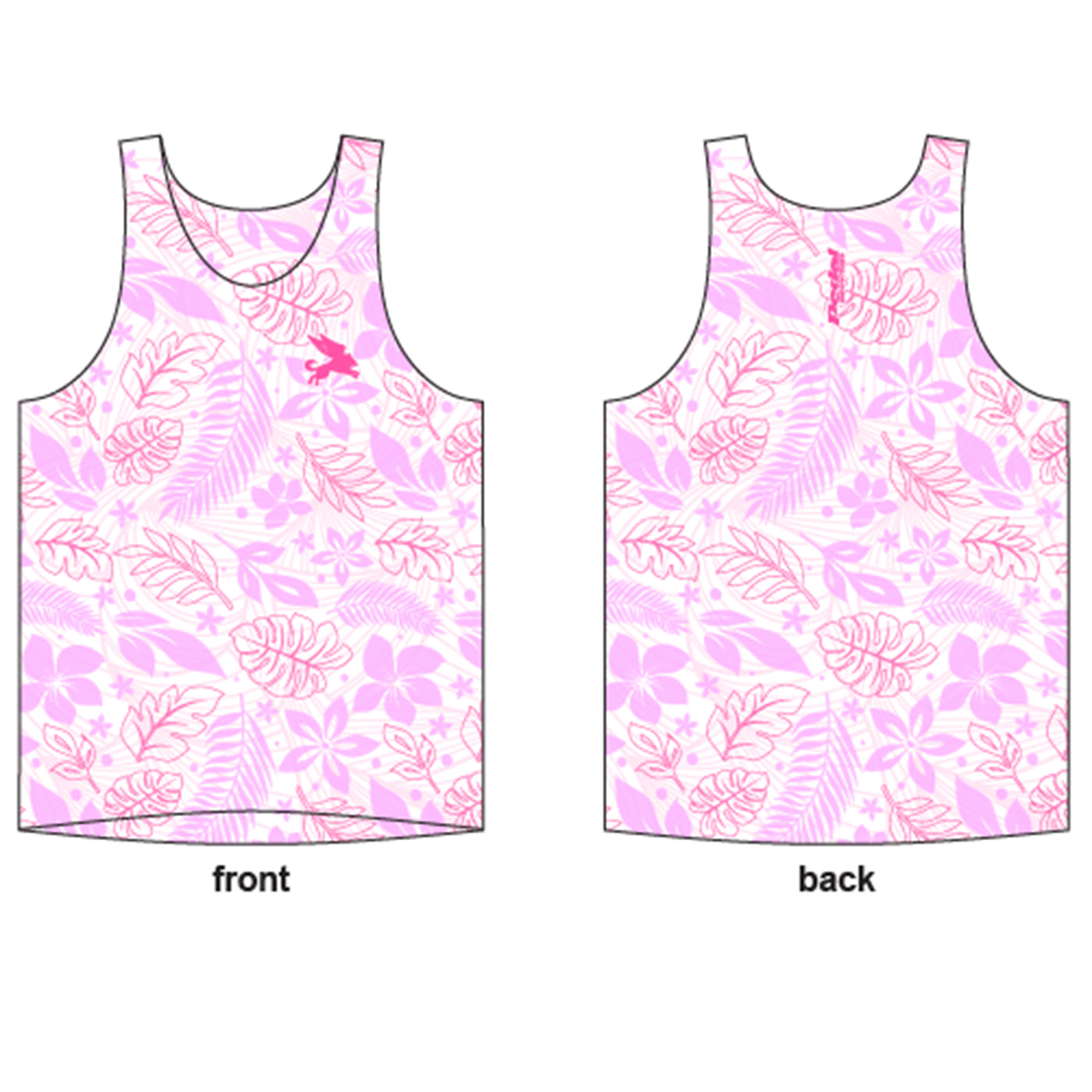 Aloha Pedal RUNNING Women's Singlet ISD ( 5 Color Variants)