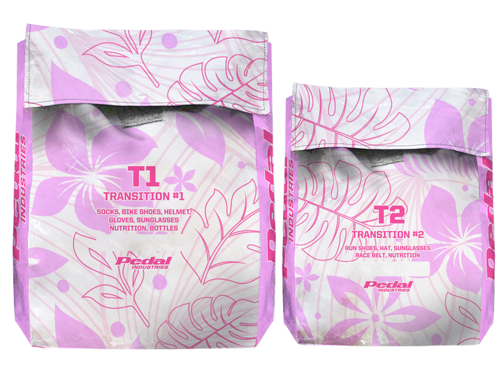 Mauii Pink Aloha Pedal Triathlon Transition Bags ISD