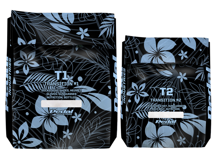 Midnight Black Aloha Pedal Triathlon Transition Bags ISD