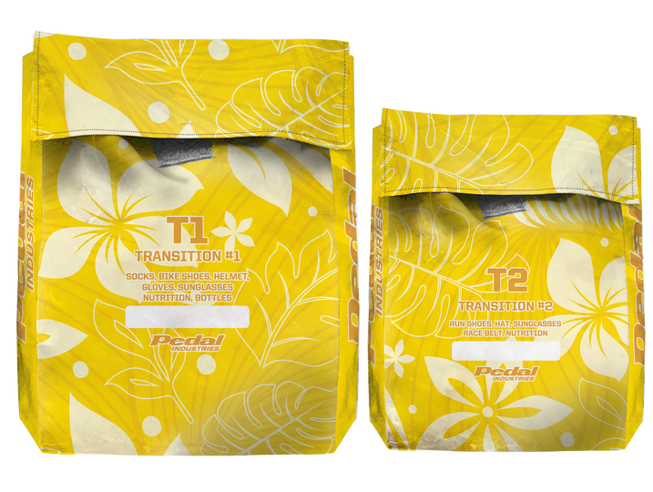 Oahu Yellow Aloha Pedal Triathlon Transition Bags ISD
