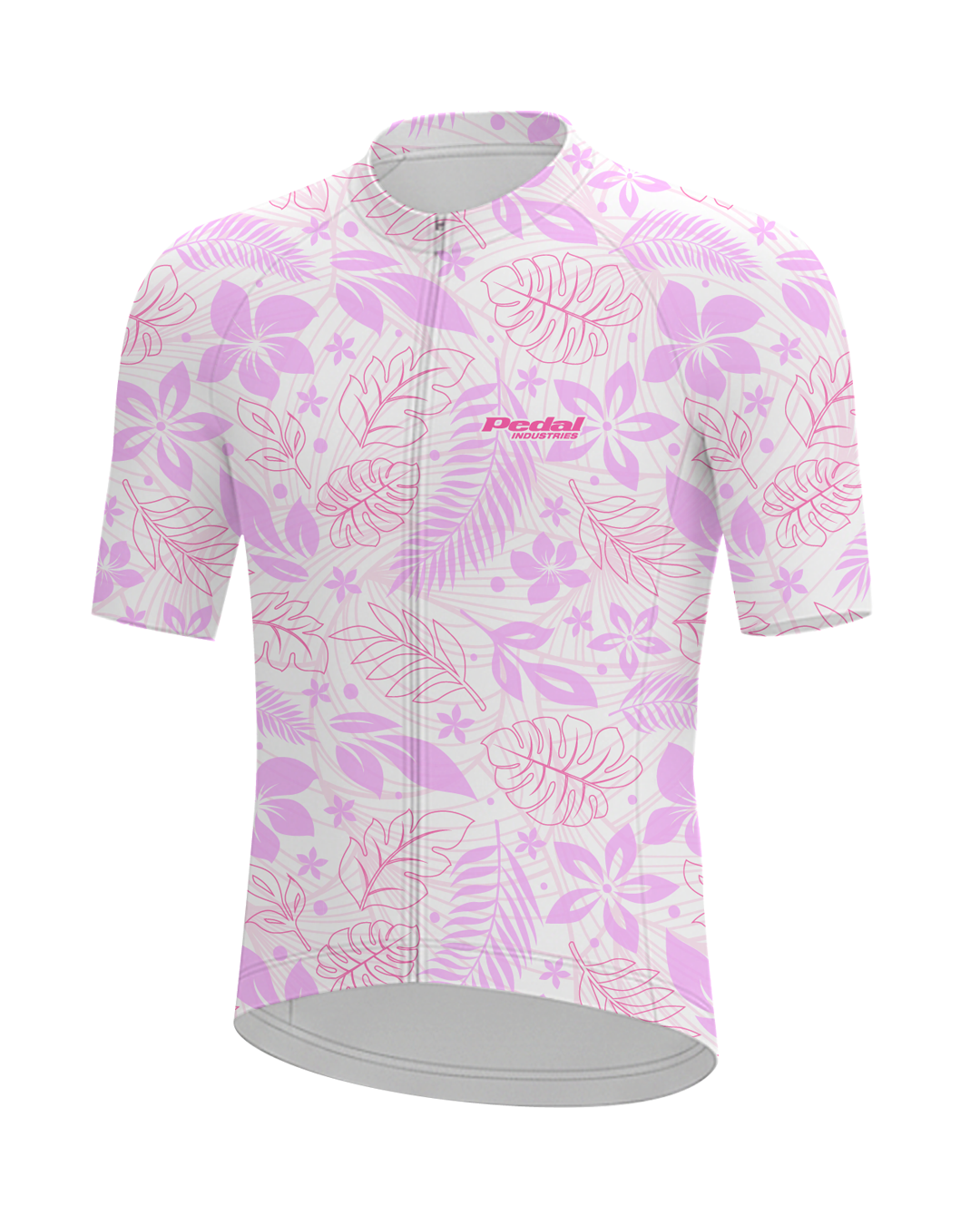 Maui Pink Aloha Pedal MEN'S PRO JERSEY ISD - flat product view, front pdp-last