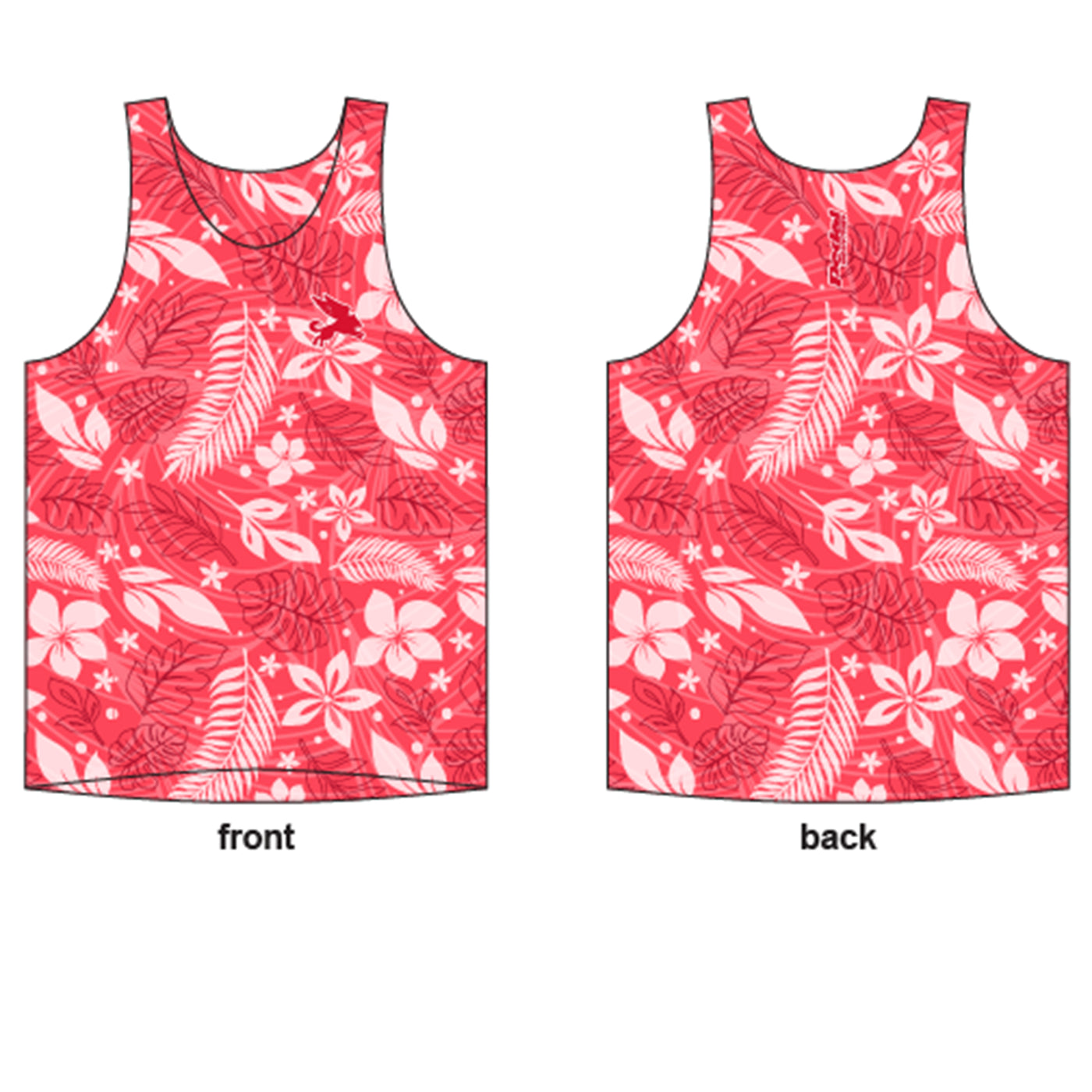 Aloha Pedal RUNNING Women's Singlet ISD ( 5 Color Variants)