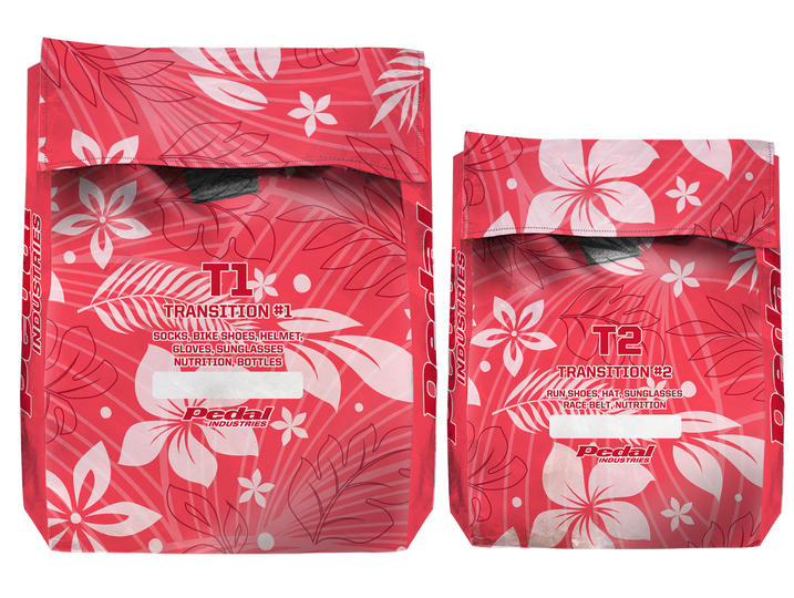 Watermelon Red Aloha Pedal Triathlon Transition Bags ISD