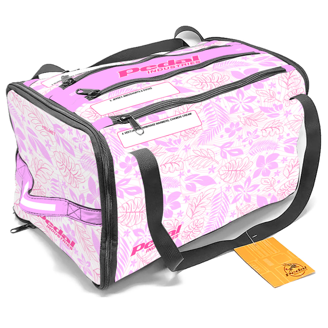 Maui Pink Aloha Pedal RaceDay CYCLING Gear Bag™ ISD – PEDAL Industries