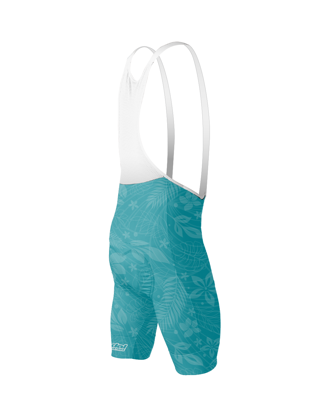 Hawaii Blue Aloha Pedal MEN'S PRO LEVEL BIB ISD - flat product view pdp-last
