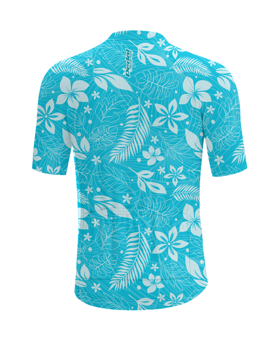 Hawaii Blue Aloha Pedal MEN'S PRO JERSEY ISD - flat product view, back pdp-last