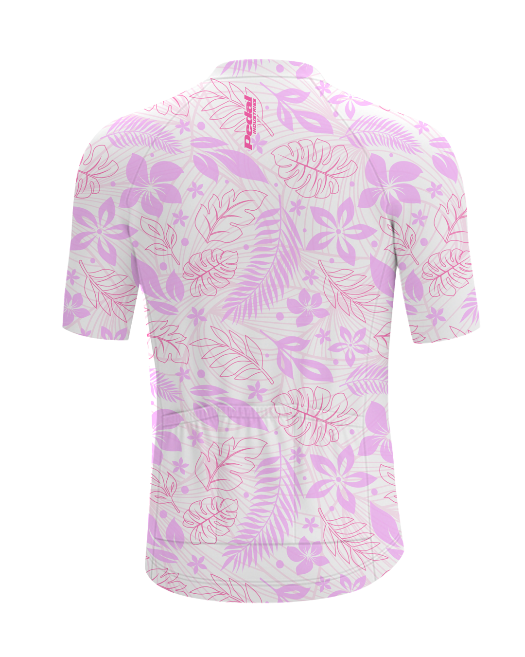 Maui Pink Aloha Pedal MEN'S PRO JERSEY ISD - flat product view, back pdp-last