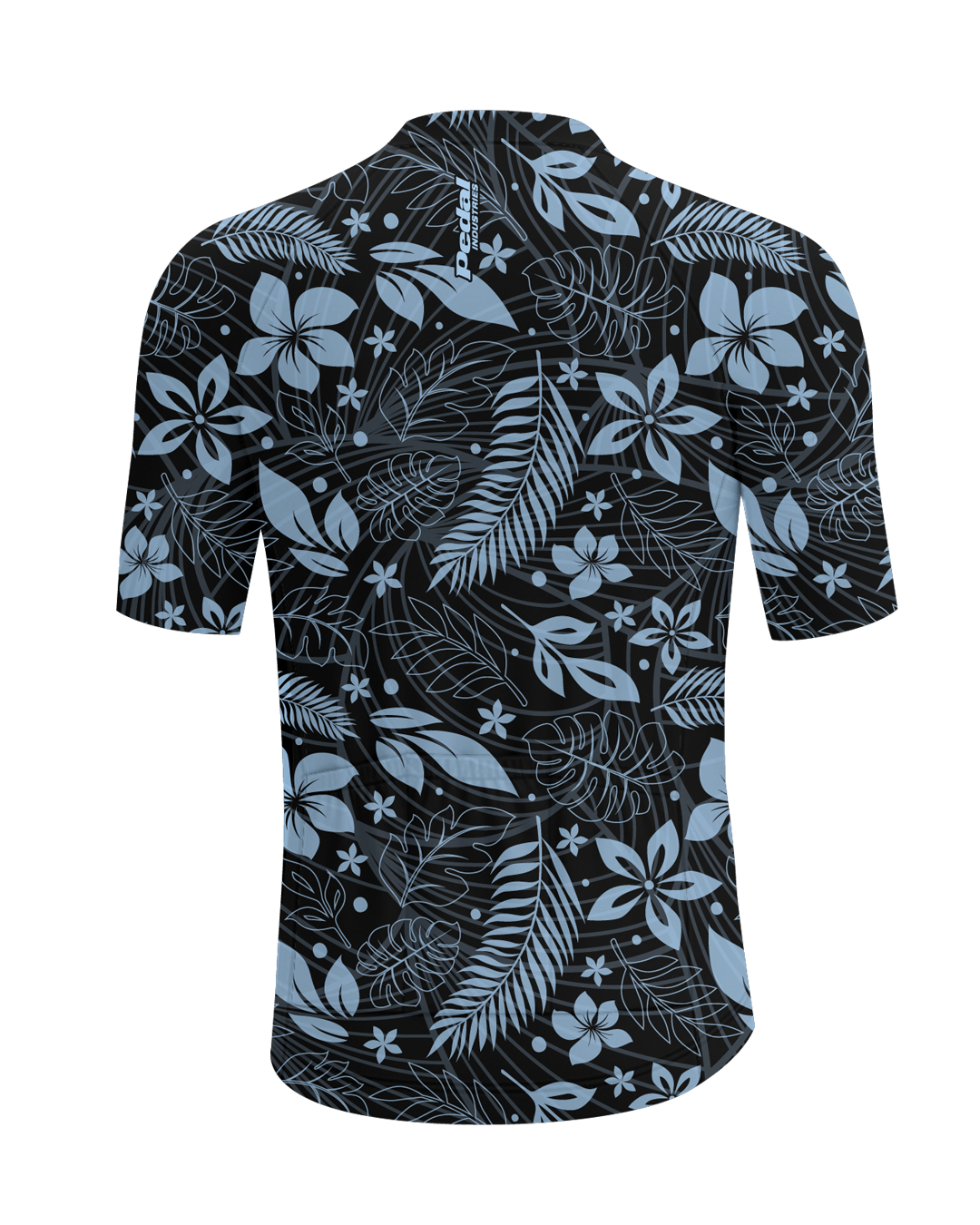 Midnight Black Aloha Pedal MEN'S PRO JERSEY ISD - flat product view, back pdp-last