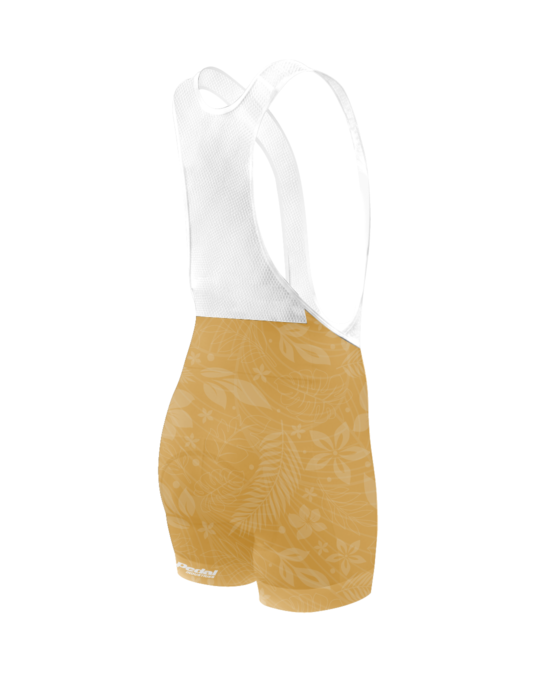 Oahu Yellow Aloha Pedal WOMEN'S PRO BIB 2.5 ISD - flat product view, back pdp-last