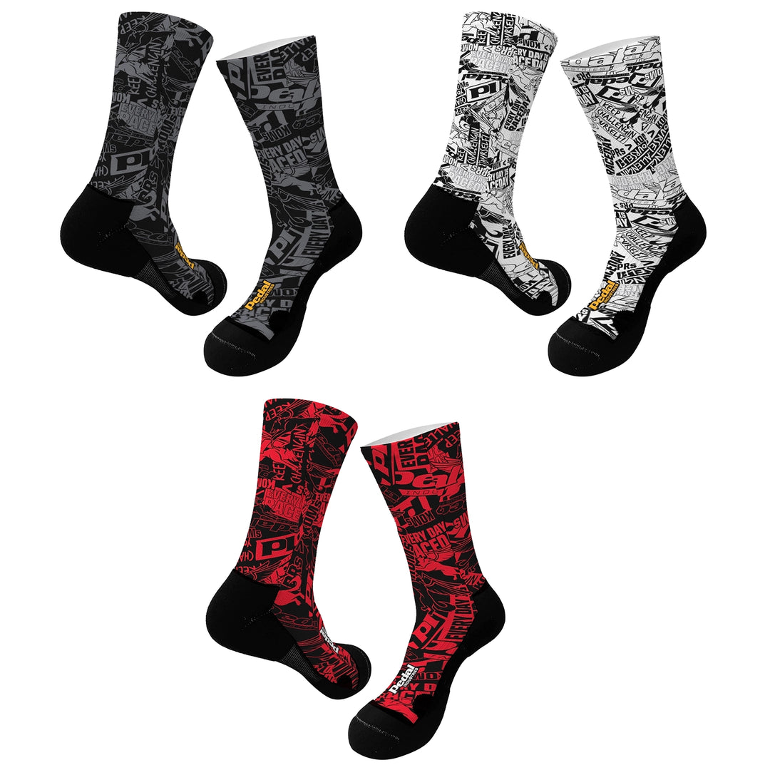 pedal socks Among The Wolves SUBLIMATED SOCK (3 Color Variants)