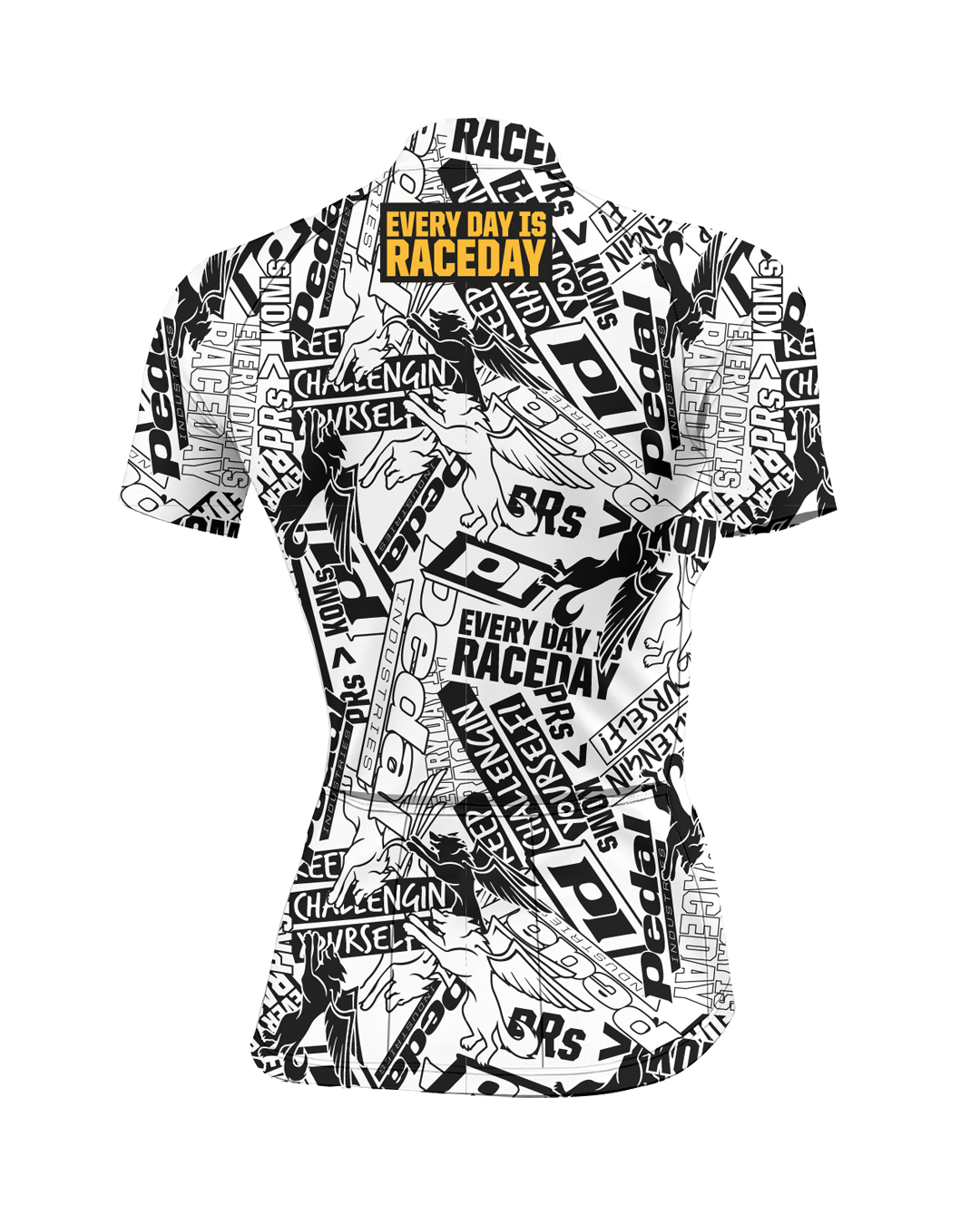 White Among the Wolves WOMEN'S PRO JERSEY ISD - flat product view, back pdp-last