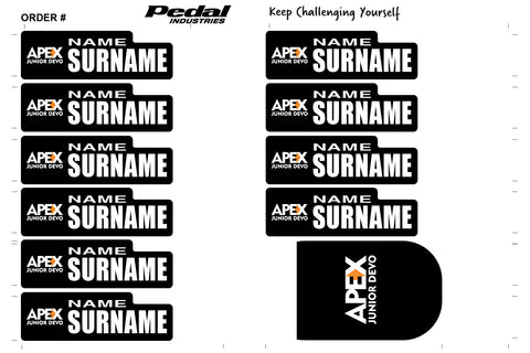 Apex Junior Devo 2024 ID Sticker Bikes & Gear