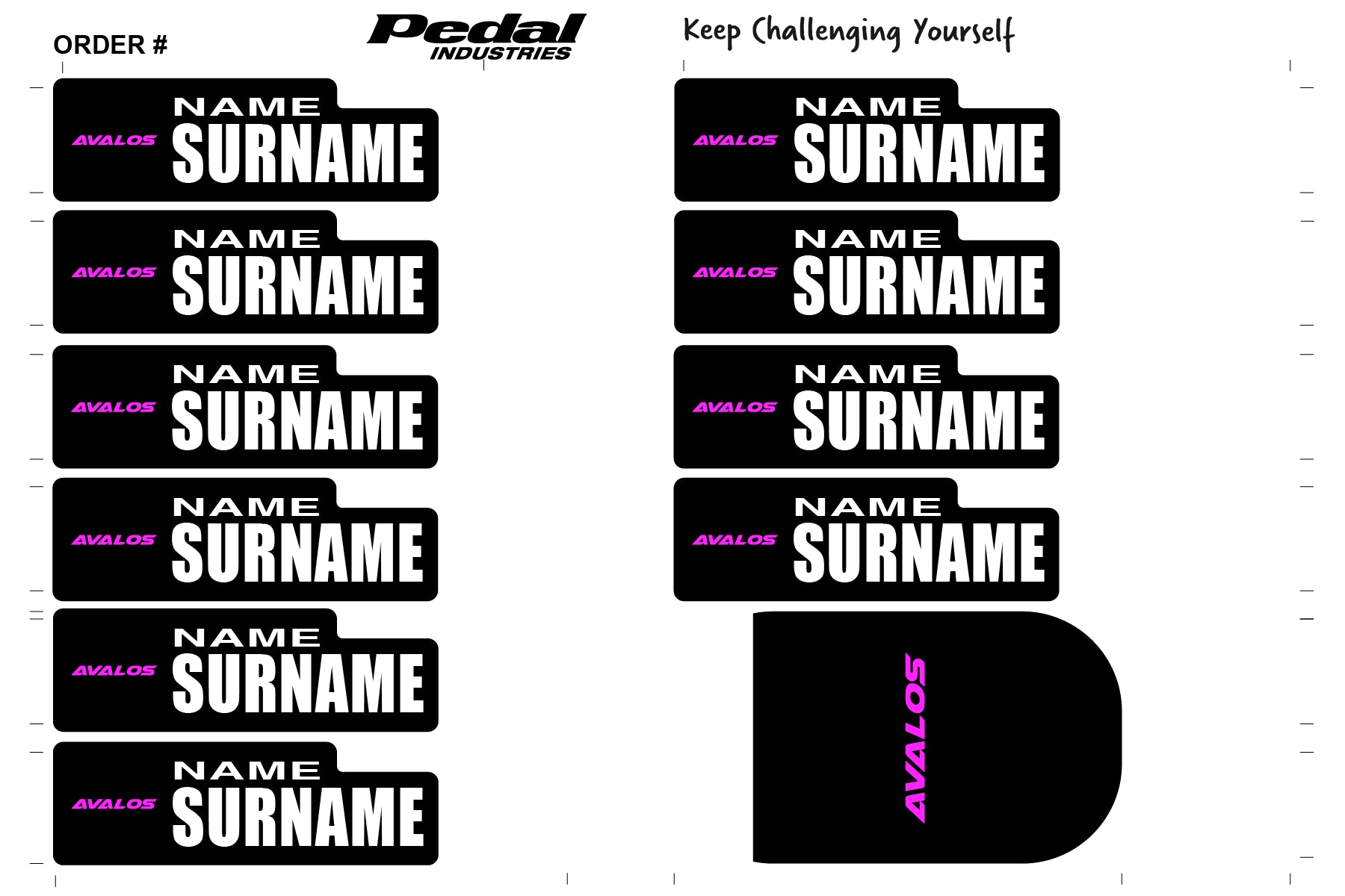 Avalos 2025 ID Sticker Bikes & Gear