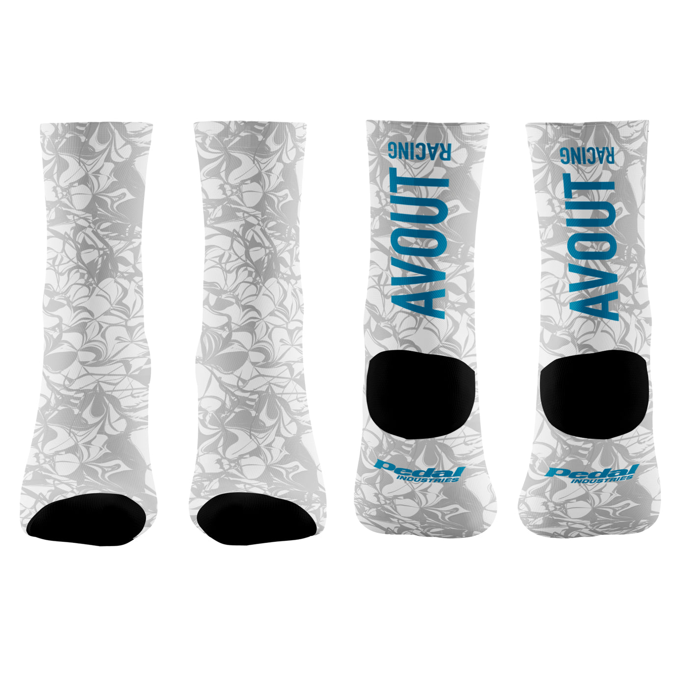 AVOUT RACING 2024 SUBLIMATED SOCK WHITE