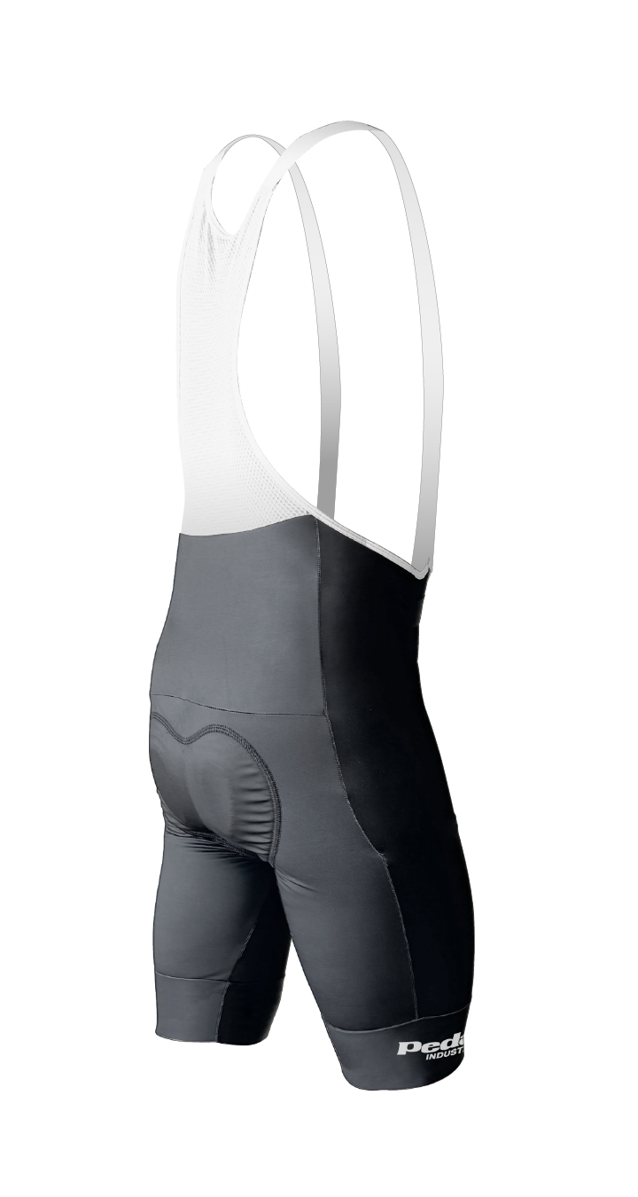 PEDAL Black MEN'S PRO LEVEL BIB - flat product view, back pdp-last