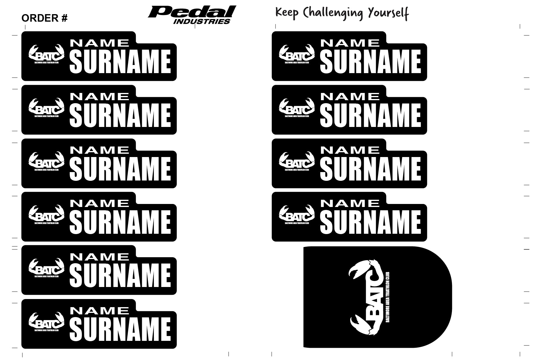 BATC 2024 ID Sticker Bikes & Gear