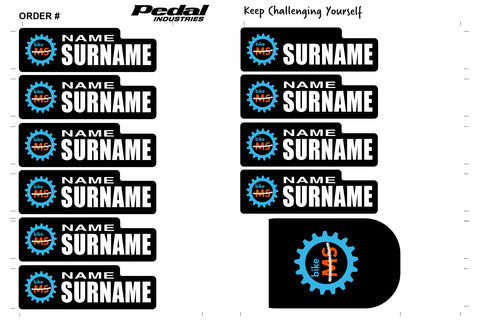 Bike MS ID Sticker Bikes & Gear