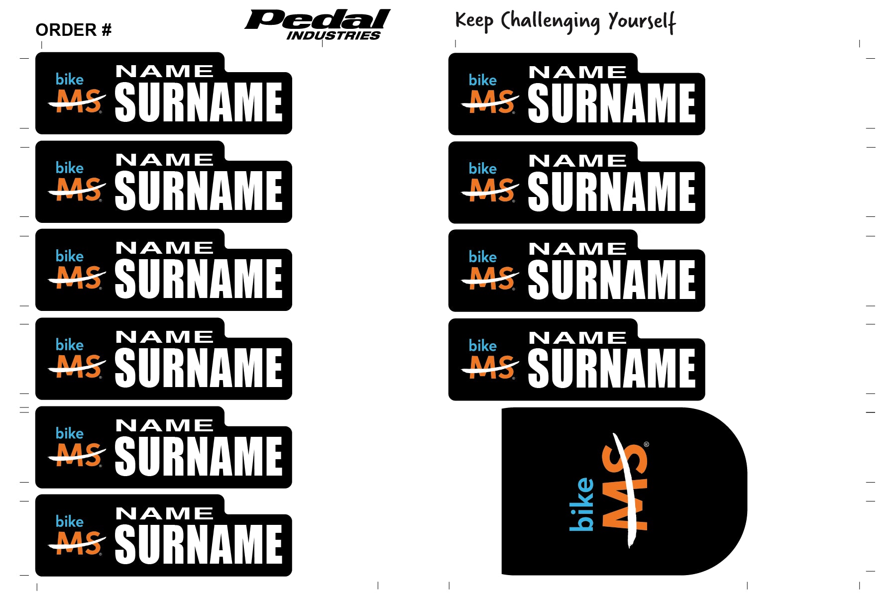 Bike MS NB ID Sticker Bikes & Gear