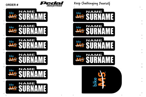 Bike MS NB ID Sticker Bikes & Gear