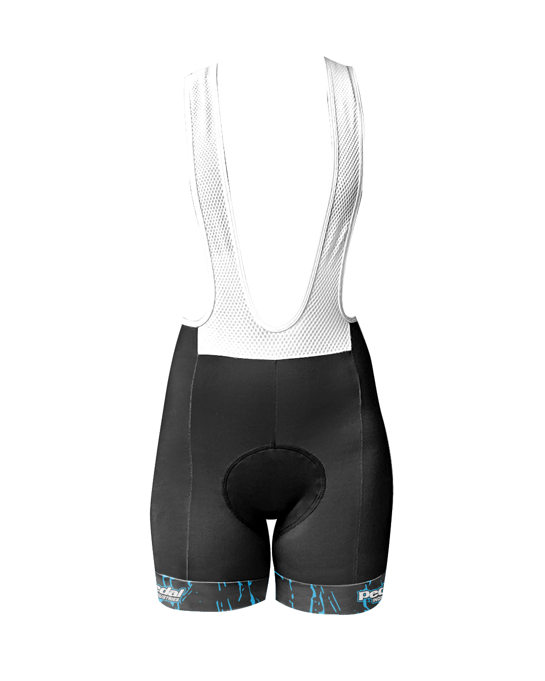 Blue Splatter WOMEN'S PRO BIB ISD - flat product view pdp-last