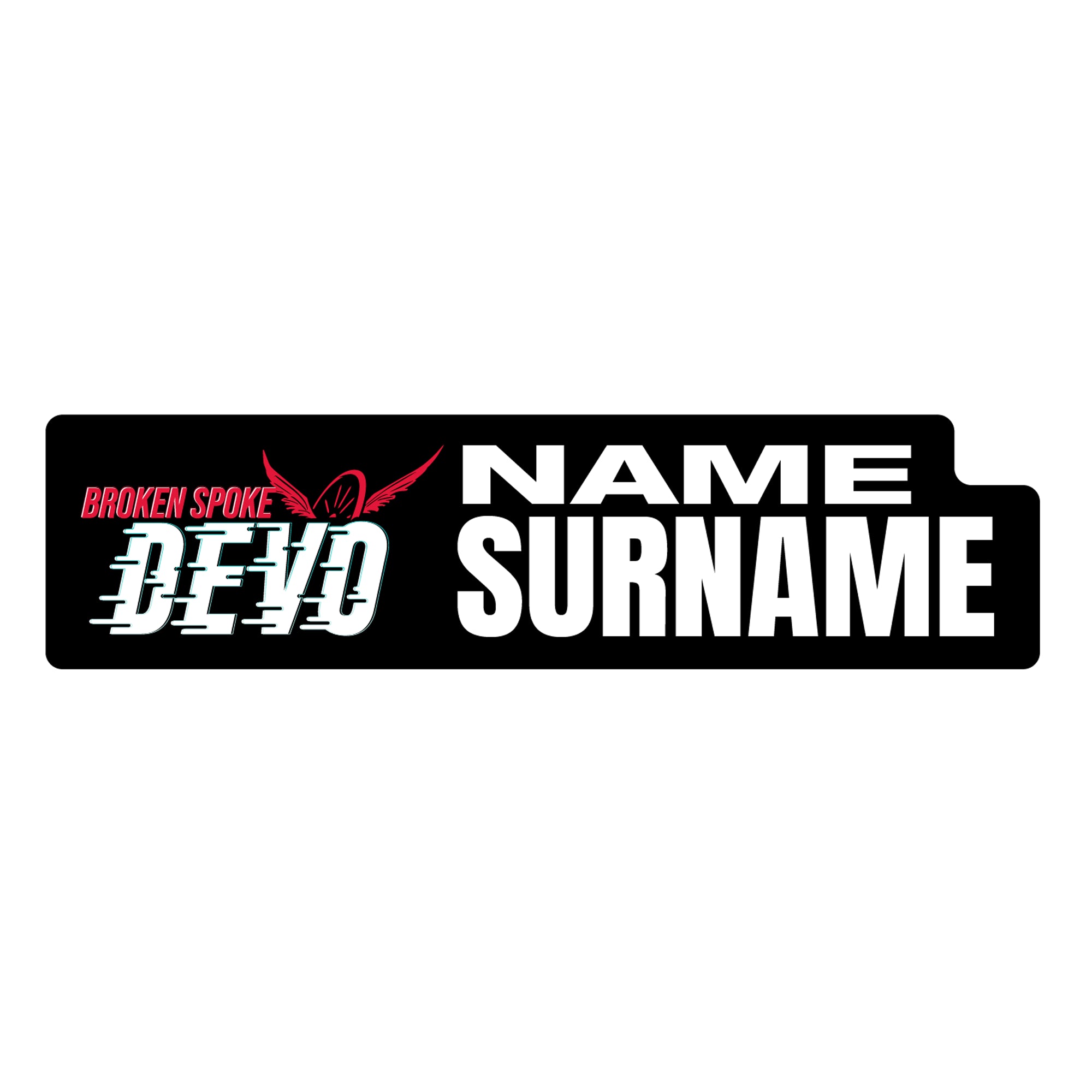 Broken Spoke Devo 2026 ID Sticker Bikes & Gear