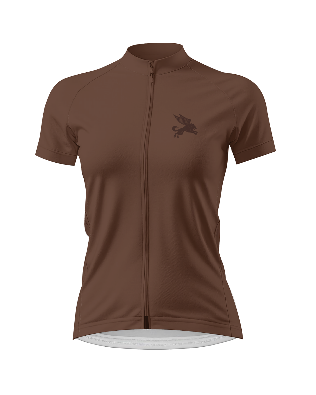 Chocolate CHROMA WOMEN'S PRO JERSEY ISD - flat product view, front pdp-last