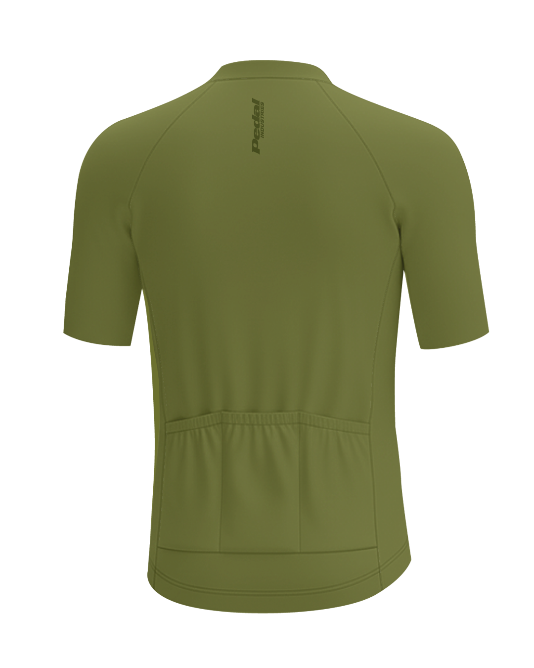 Olive Chroma MEN'S PRO JERSEY ISD - flat product view, back pdp-last
