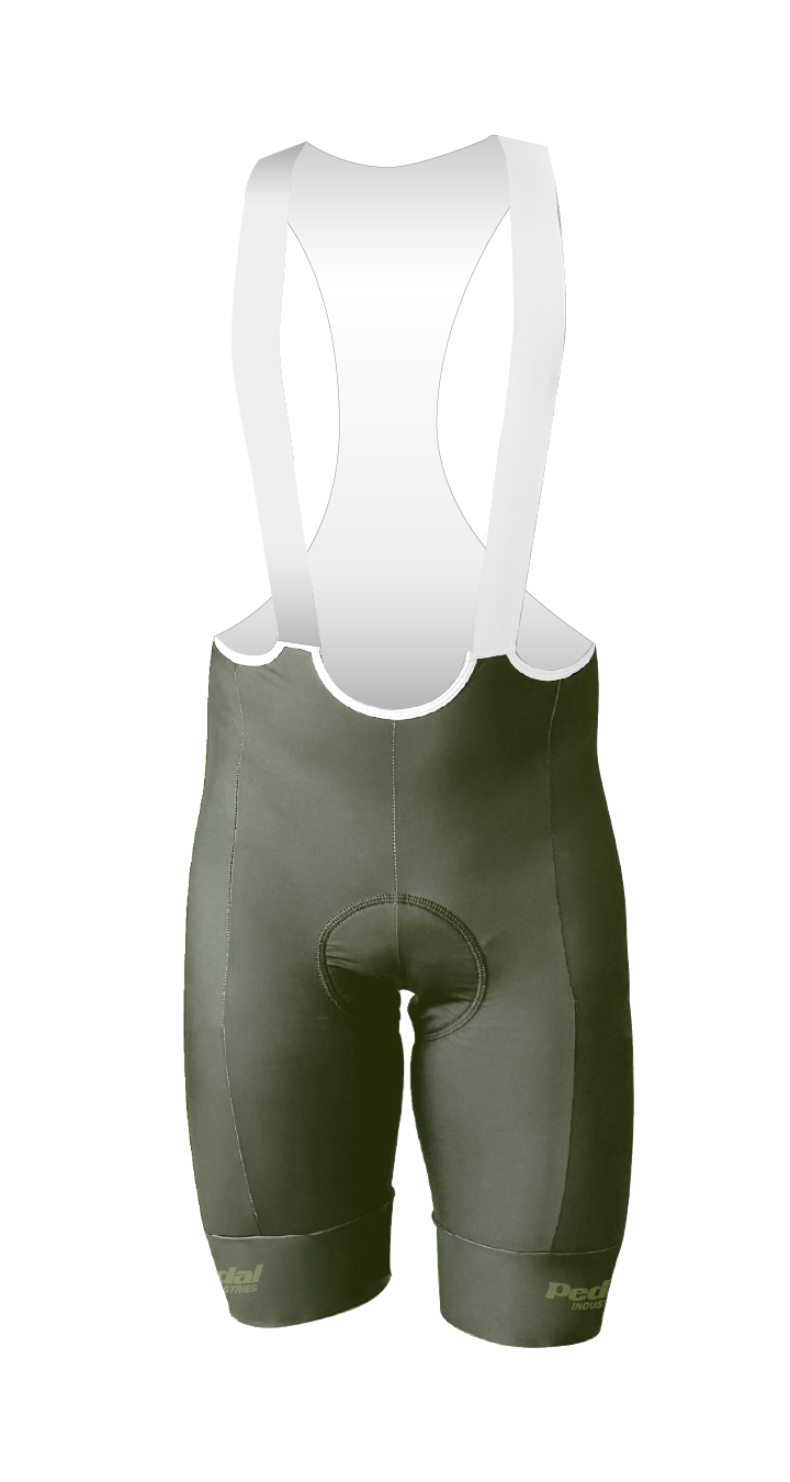 Olive Chroma MEN'S PRO LEVEL BIB ISD - flat product view pdp-last