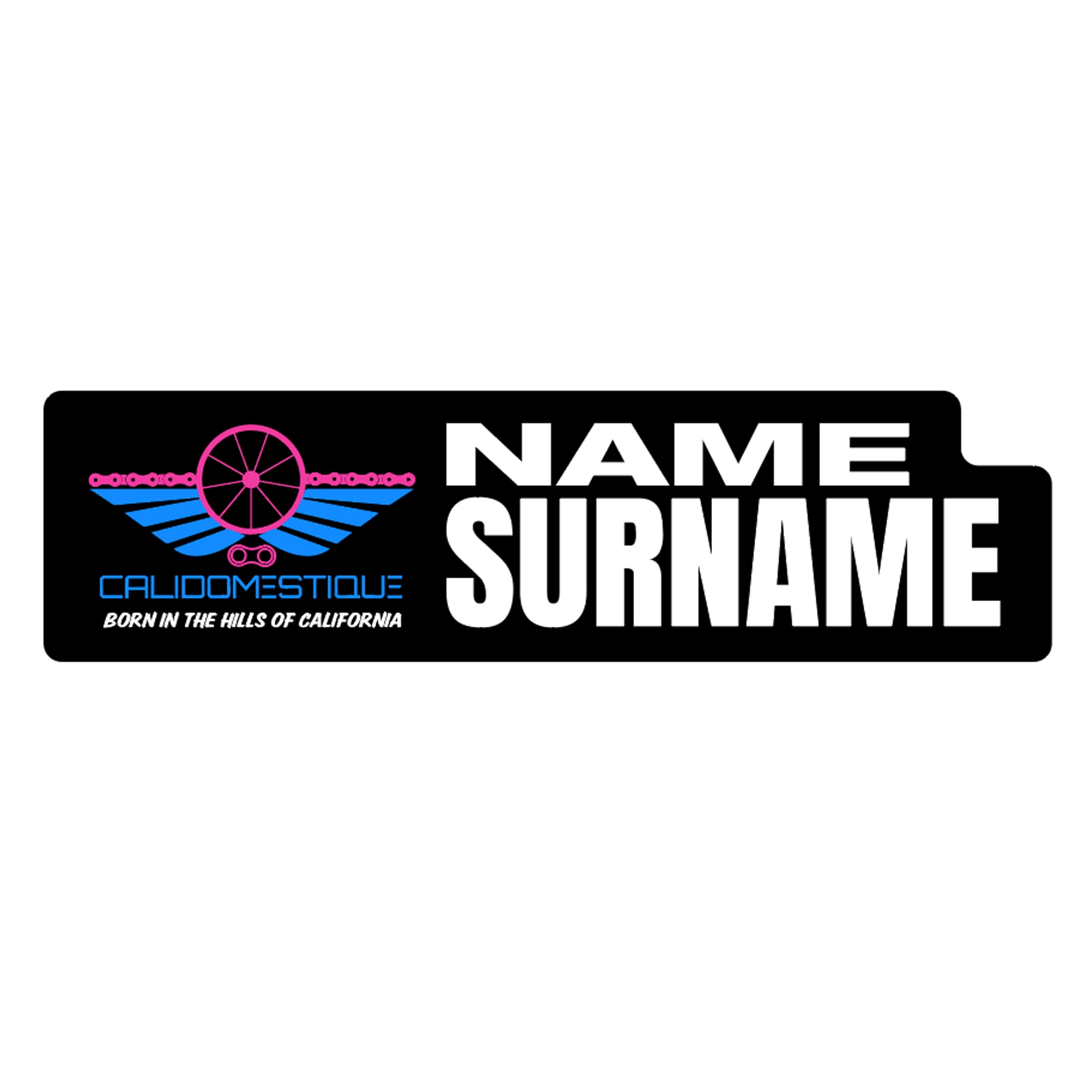 CaliDOMESTIQUE 2026 ID Sticker Bikes & Gear