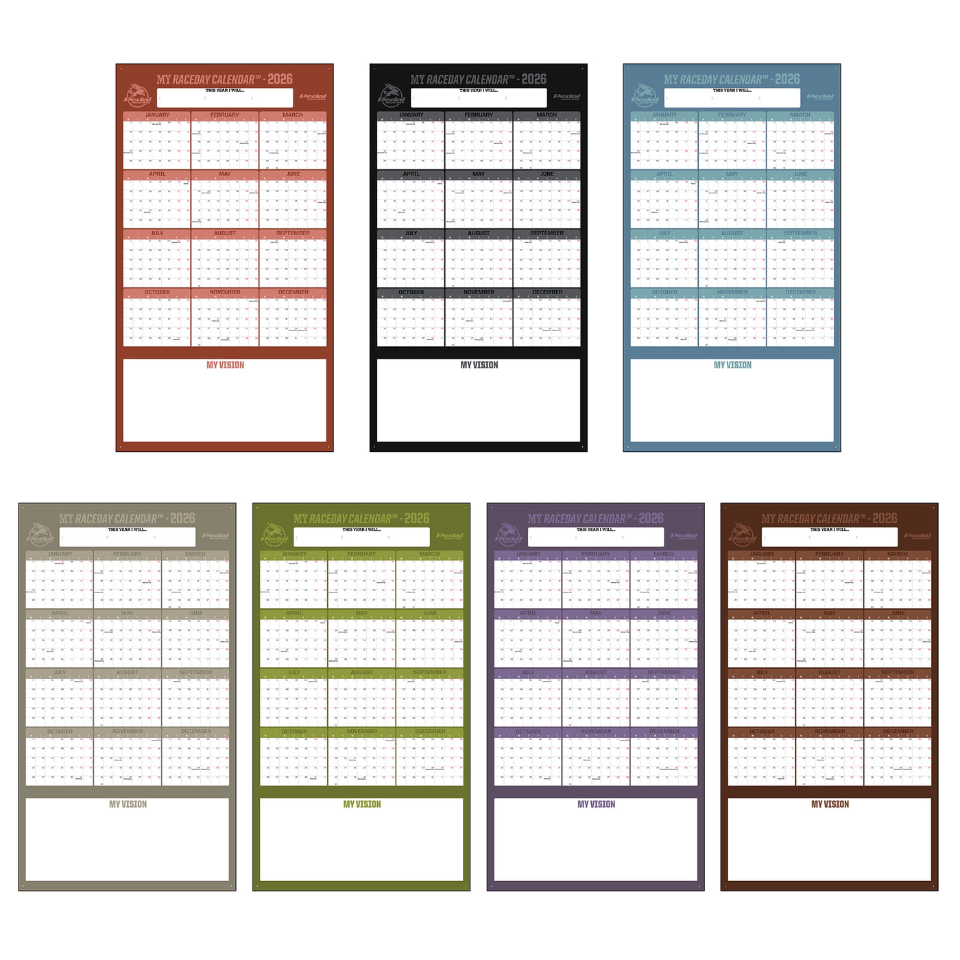 Chroma 2026 GIANT MY RACEDAY CALENDAR ISD (7 Color Variants)