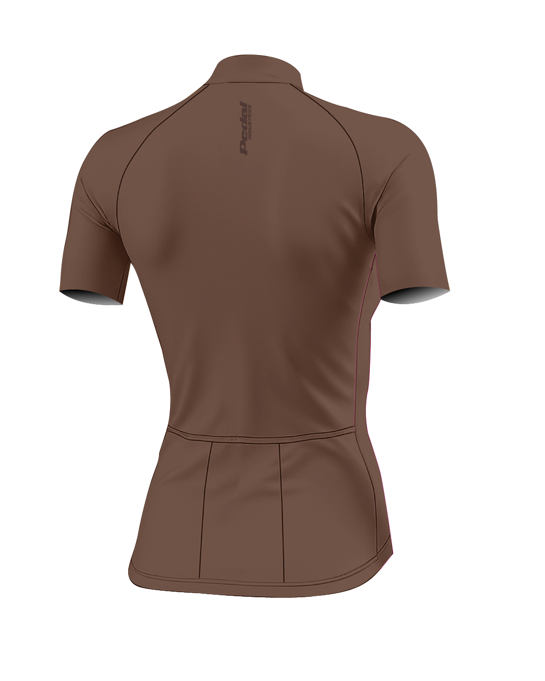 Chocolate CHROMA WOMEN'S PRO JERSEY ISD - flat product view, back pdp-last