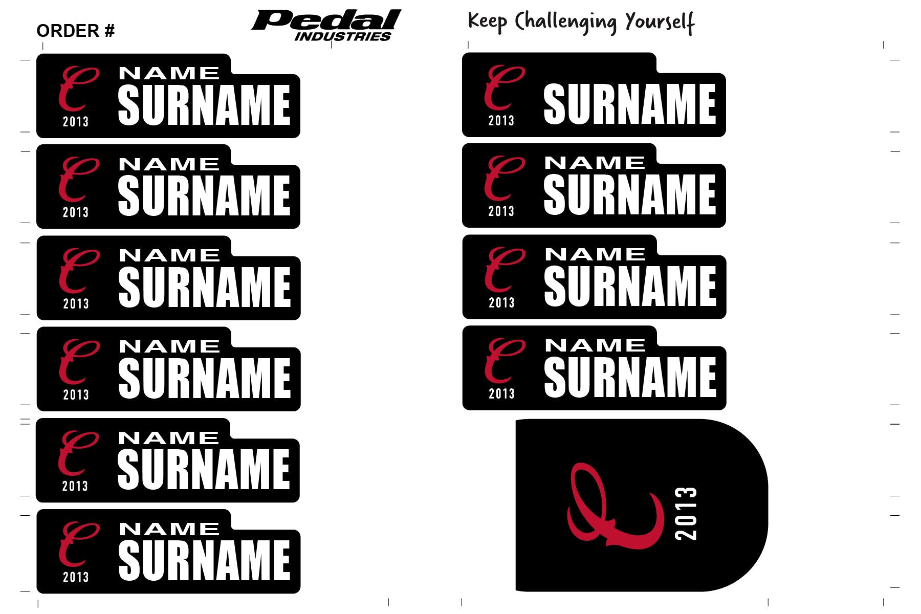 Clydesdale Cycling 2025 ID Sticker Bikes & Gear