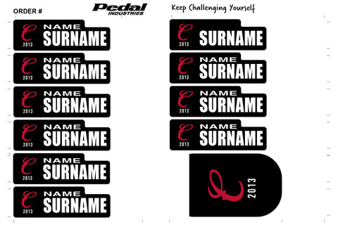 Clydesdale Cycling 2025 ID Sticker Bikes & Gear