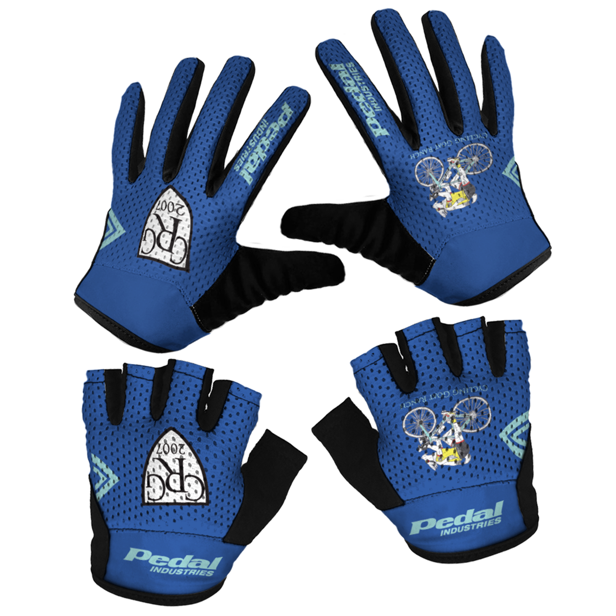 Cycling Goat Ranch 2025 SUPERLIGHT RaceDay Gloves BLUE