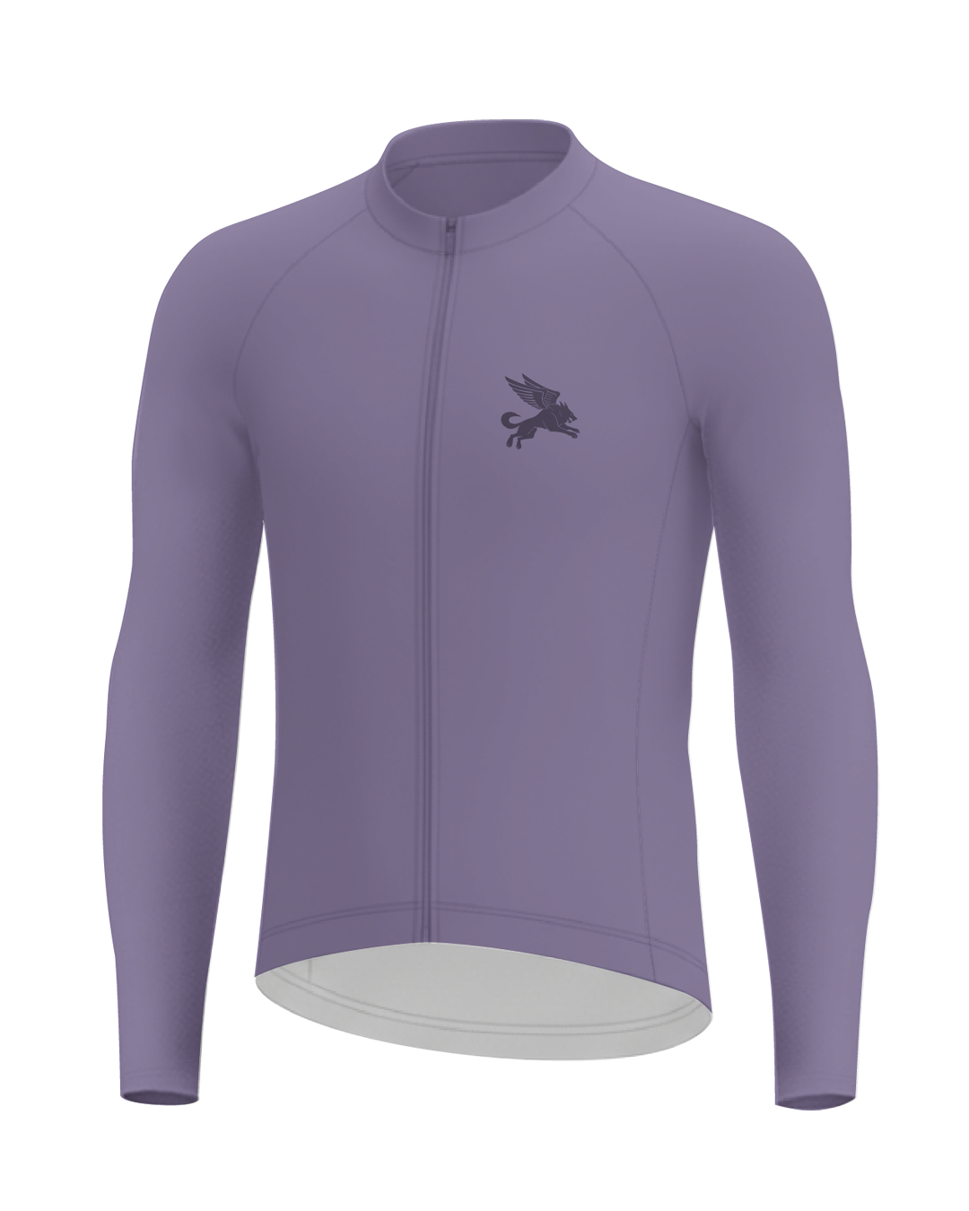 Dusted Grape Cypress Spirits MEN'S Long Sleeve PRO JERSEY ISD - flat product view, front pdp-last