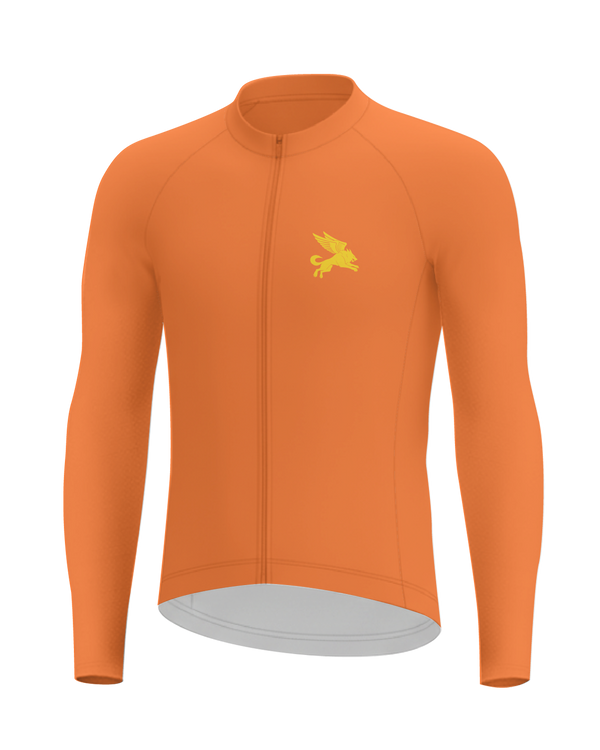 Solar Orange Cypress Spirits MEN'S Long Sleeve PRO JERSEY ISD