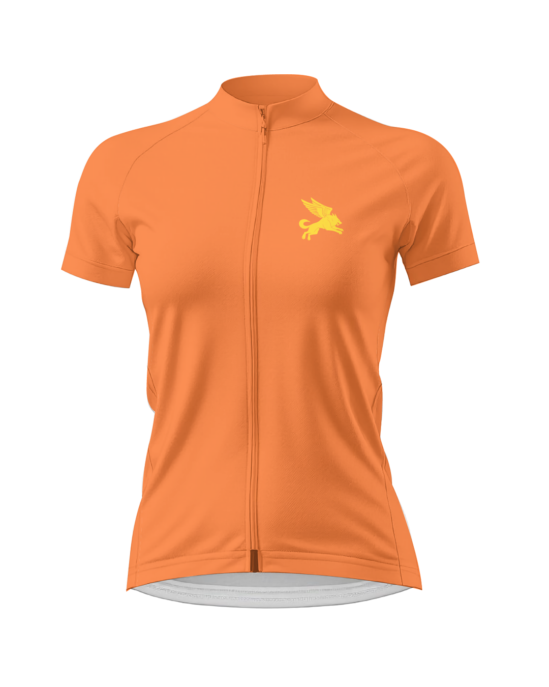 Solar Orange Cypress Spirits WOMEN'S PRO JERSEY ISD - flat product view, front pdp-last