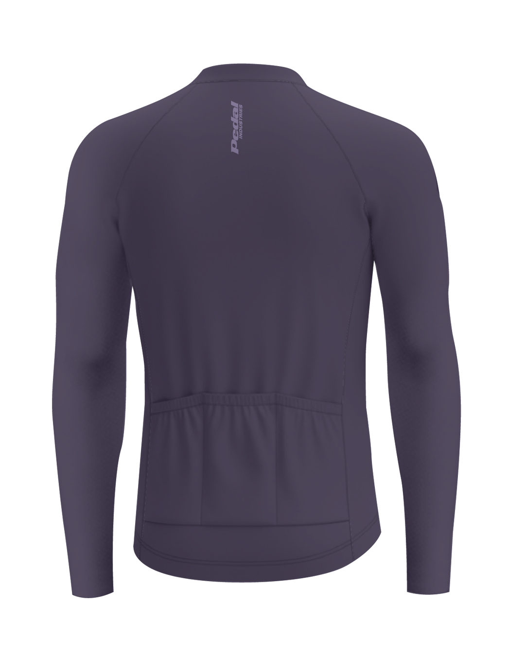 Mystic Purple Cypress Spirits MEN'S Long Sleeve PRO JERSEY ISD - flat product view, back pdp-last