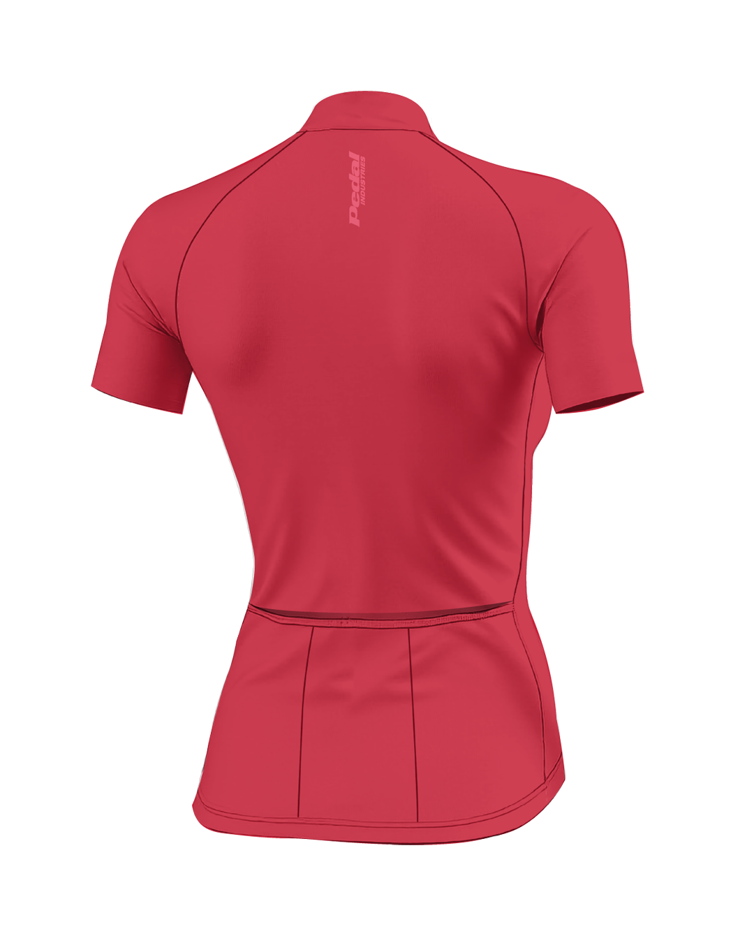 Crimson Red Cypress Spirits WOMEN'S PRO JERSEY ISD - flat product view, back pdp-last