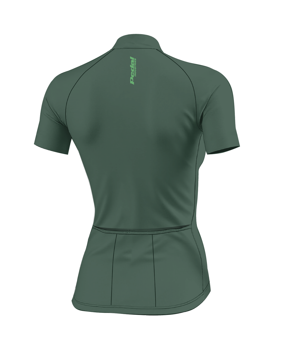 Primal Green Cypress Spirits WOMEN'S PRO JERSEY ISD - flat product view, back pdp-last