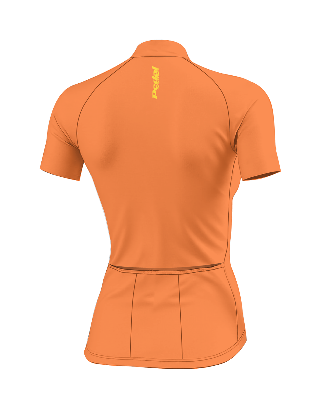 Solar Orange Cypress Spirits WOMEN'S PRO JERSEY ISD - flat product view, back pdp-last