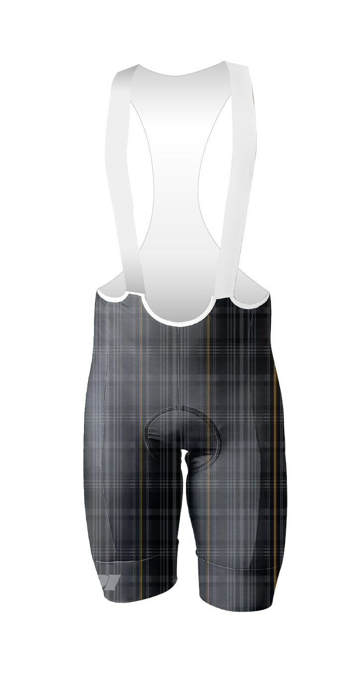 PLAID BLACK-GRAY Cypress Spirits MEN'S PRO LEVEL BIB ISD - flat product view pdp-last