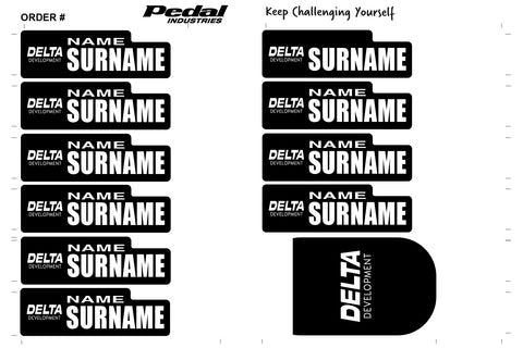 Delta Development 2024 ID Sticker Bikes & Gear