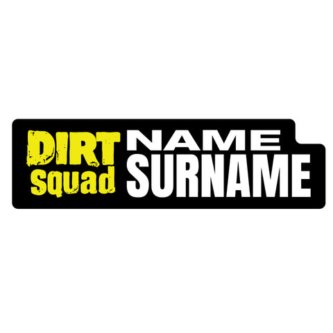 Dirt Squad 2026 ID Sticker Bikes & Gear