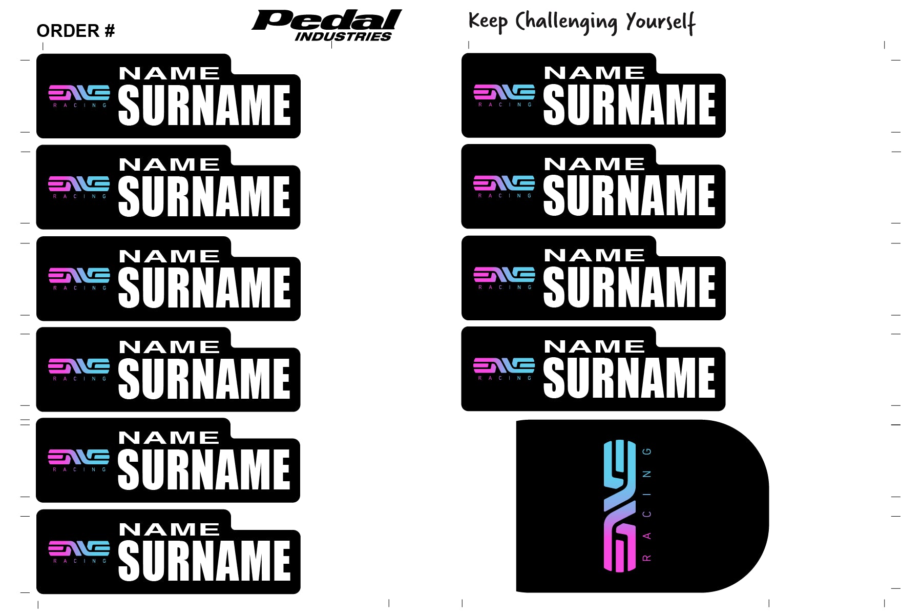 ENVE 2025 ID Sticker Bikes & Gear