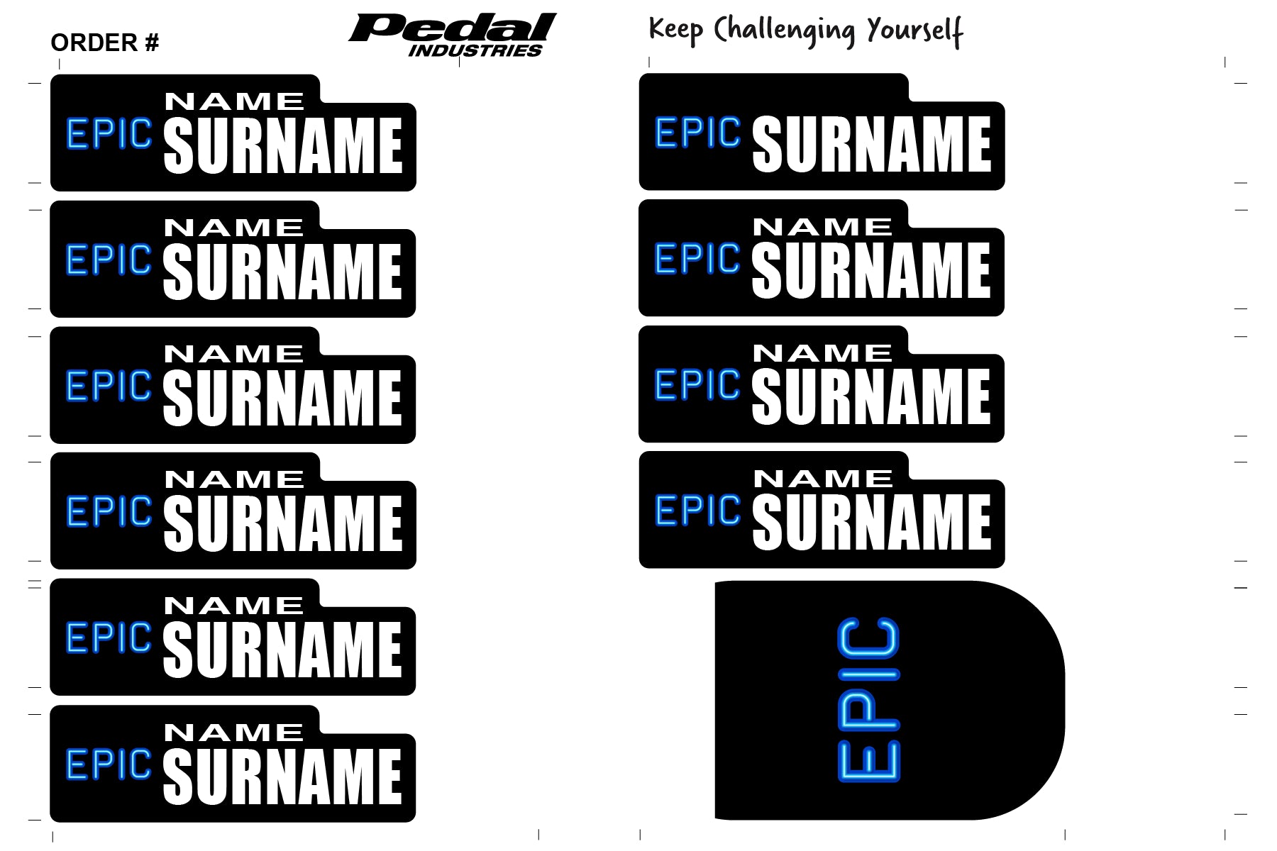 Devo Car Sticker Epic Devo 2025 ID Sticker Bikes & Gear – PEDAL Industries