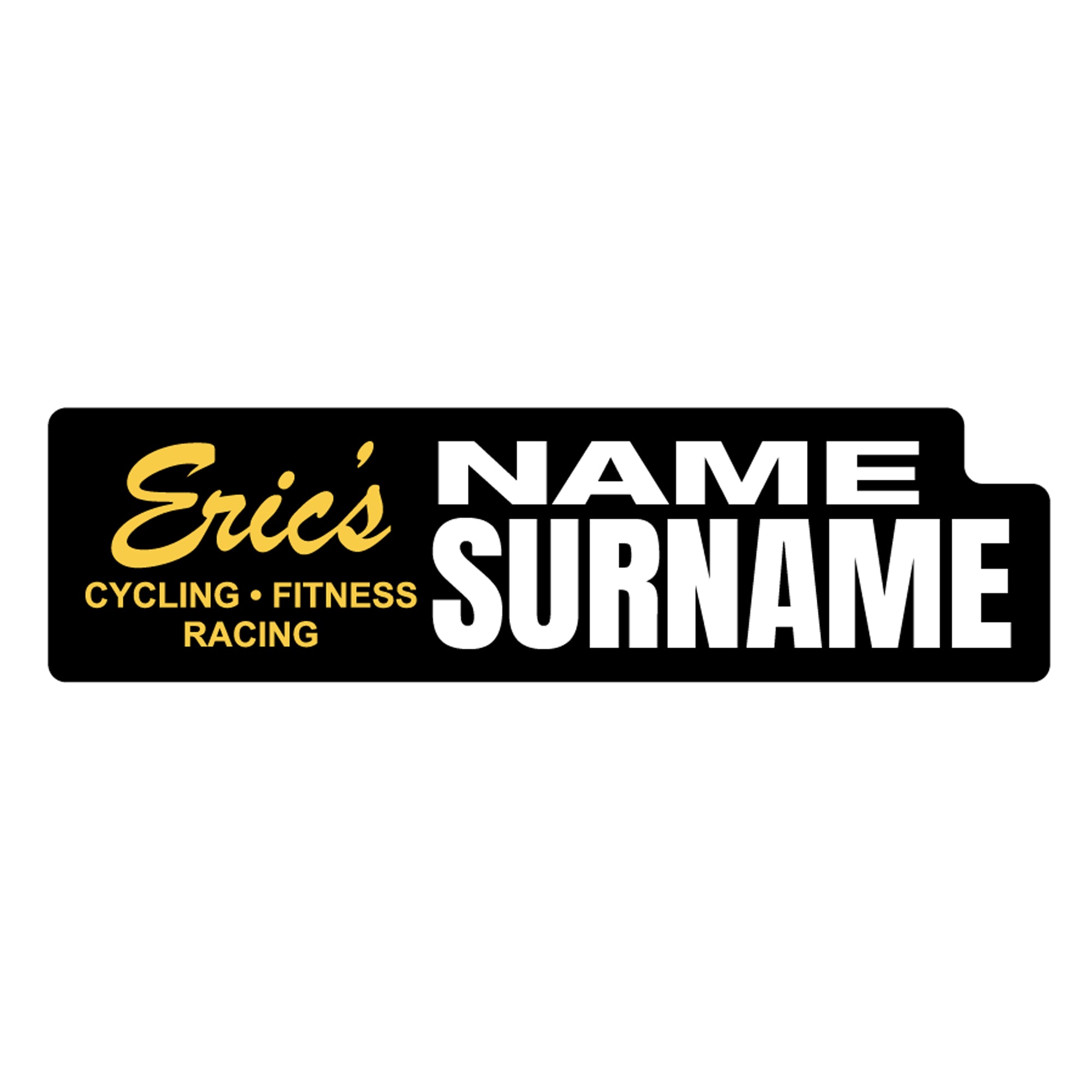 Eric's Cycling Team 2026 ID Sticker Bikes & Gear