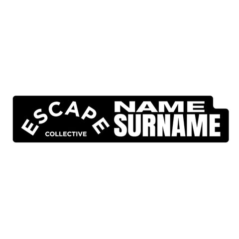 Escape Collective 2026 ID Sticker Bikes & Gear BLACK-WHITE
