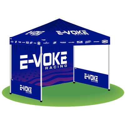 Evoke Racing 2024 Back Wall 10 x 10