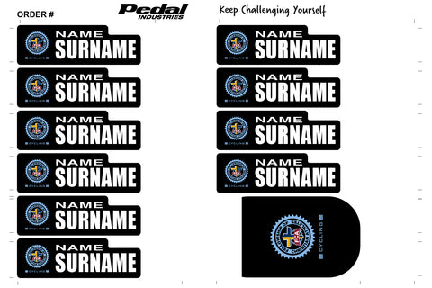 FCA Cycling 2024 ID Sticker Bikes & Gear